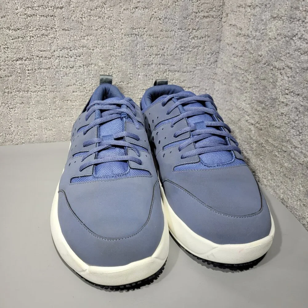 Crocs On The Clock 209475 Mens Size US 14.5 Storm Blue Nubuk Work Sneaker Shoes